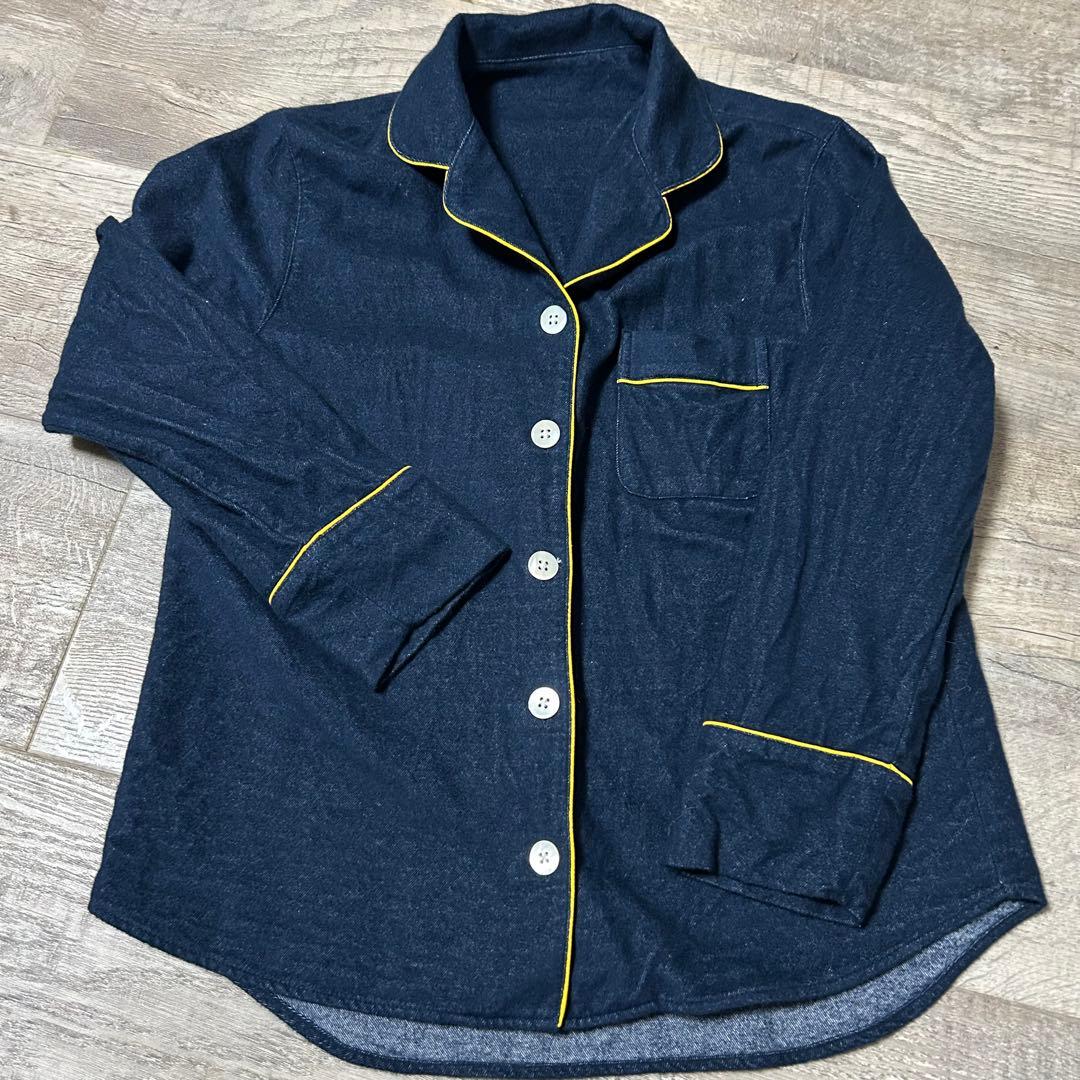 GOOD NIGHT SUIT オーガニックコットン　パジャマ　冬用　紺　S