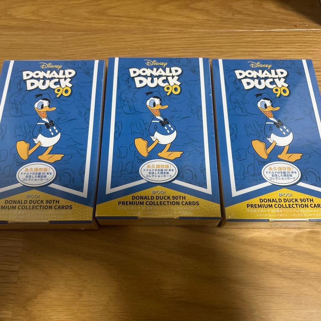 ドナルドダック90周年プレミアムコレクションカード 3BOX