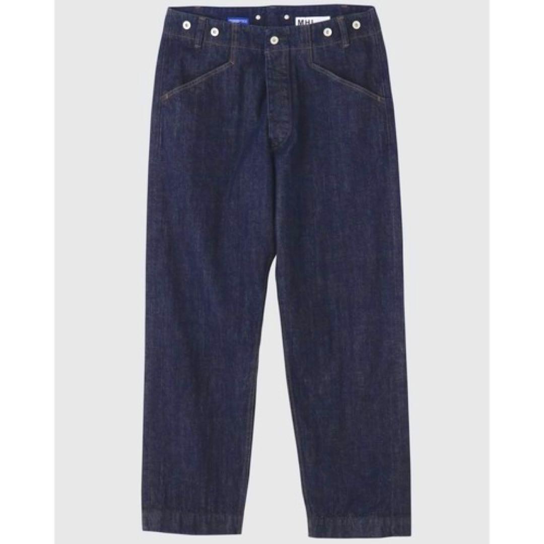 【美品】MHL×CANTON/デニムトラウザーズ/マーガレットハウエル/濃紺