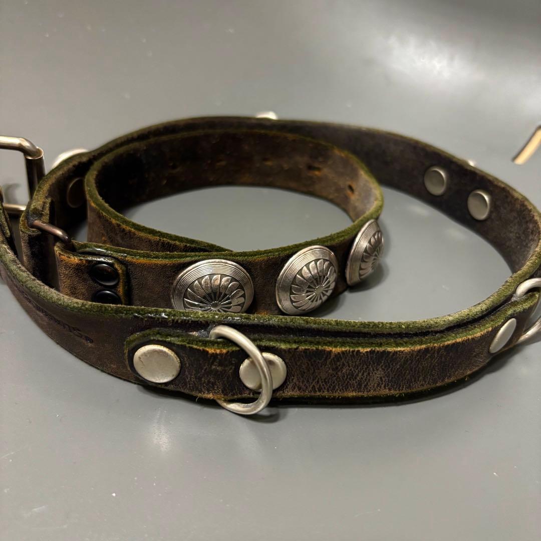 BLACKMEANS ブラックミーンズ コンチョ ベルト レザー