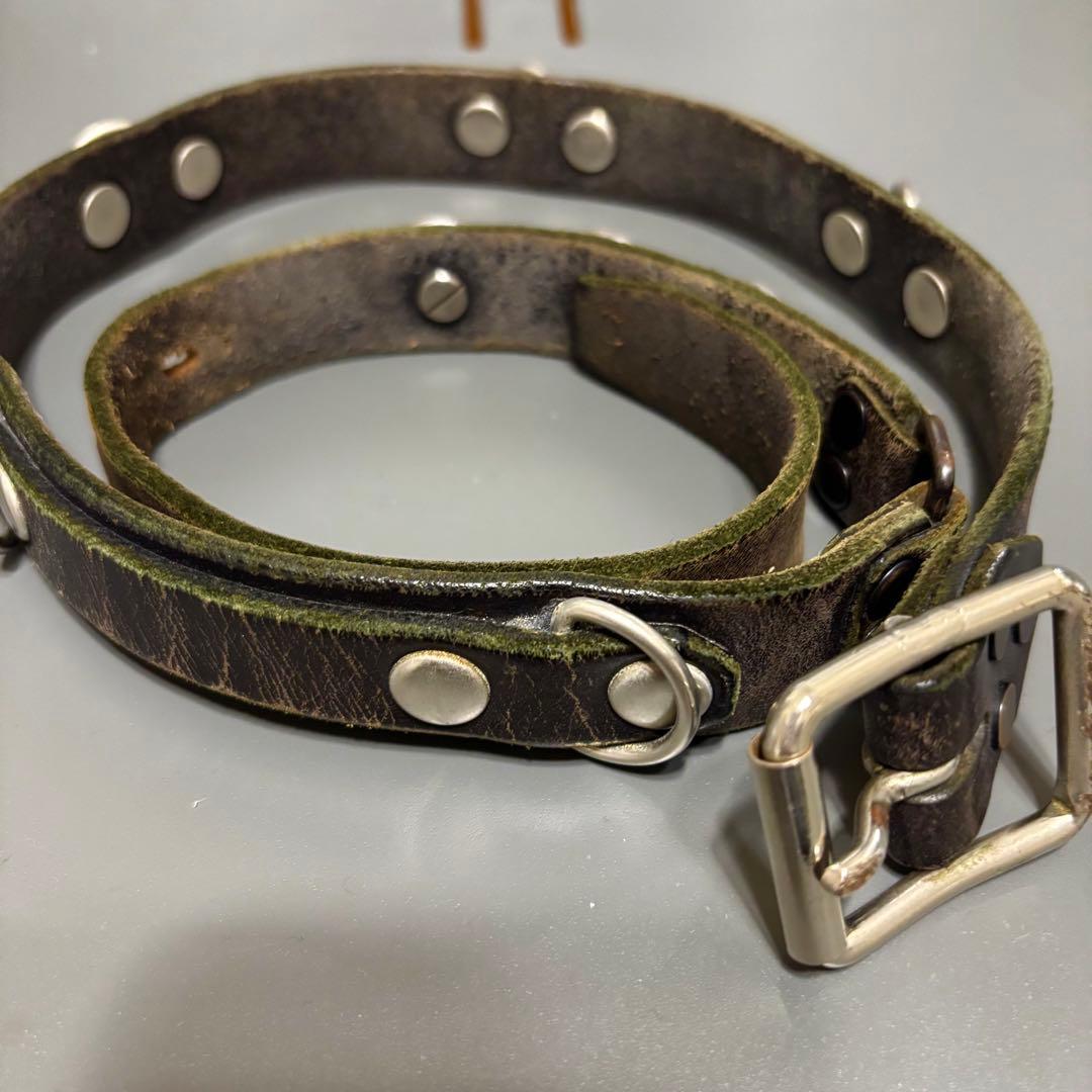 BLACKMEANS ブラックミーンズ コンチョ ベルト レザー