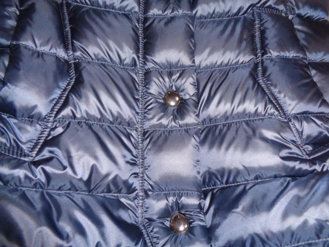 美品 CAPEHORN ケープホーン ロングダウンコート ラクーンファー 42紺