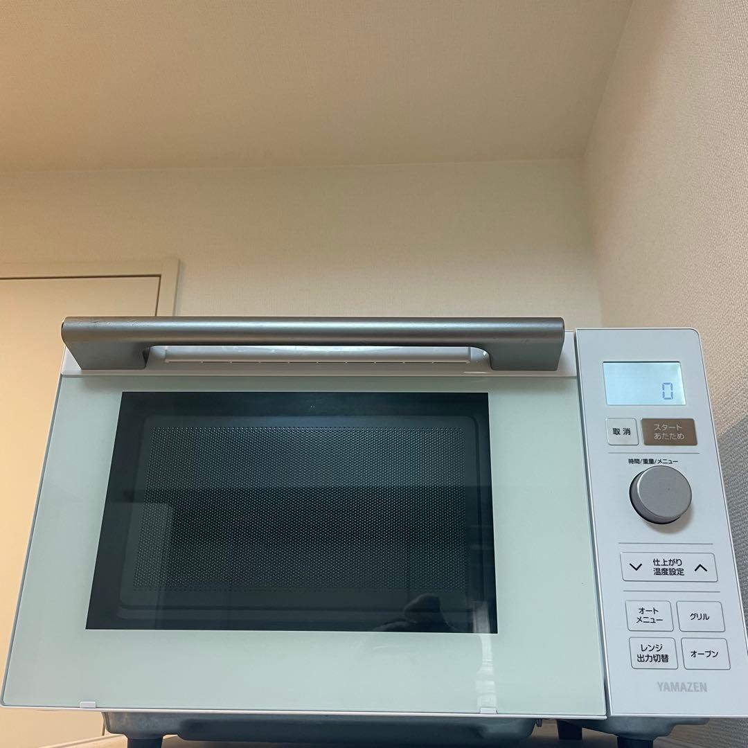 山善 YRP-F180V オーブンレンジ 白 ホワイト