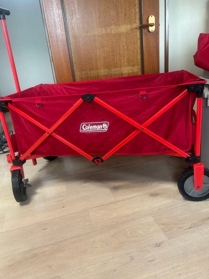 Coleman 赤 キャリーカート 折りたたみ式