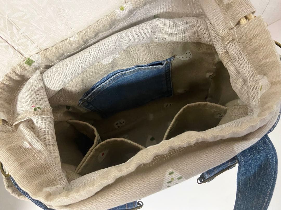 デニムリメイクバックS お弁当バッグ