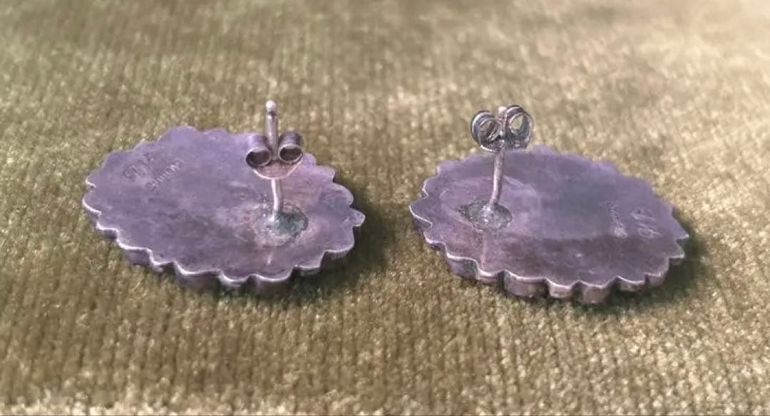 ナバホ族　インディアンジュエリー　ピアス