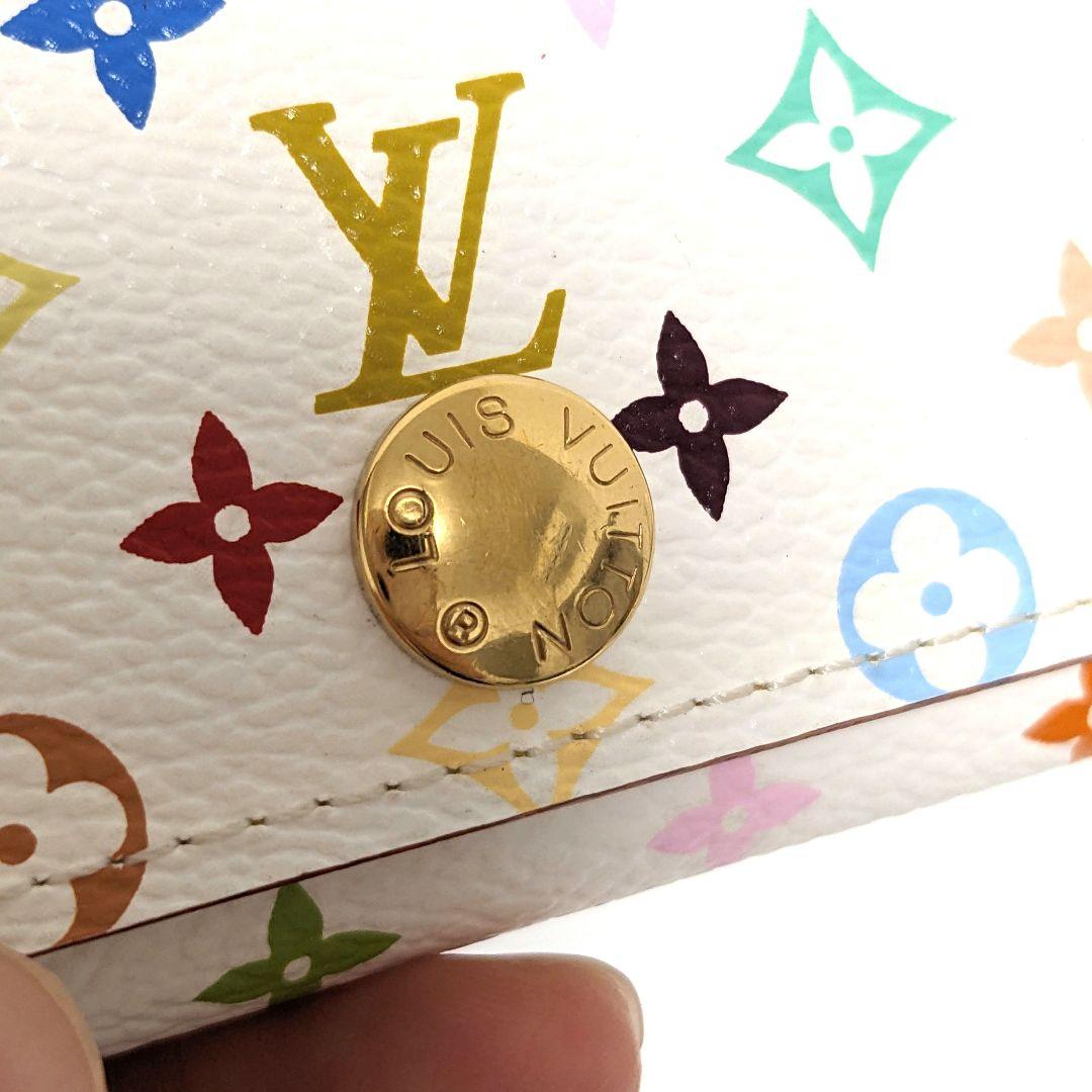 ルイヴィトン モノグラム マルチカラー キーケース 4連 ホワイト 中古