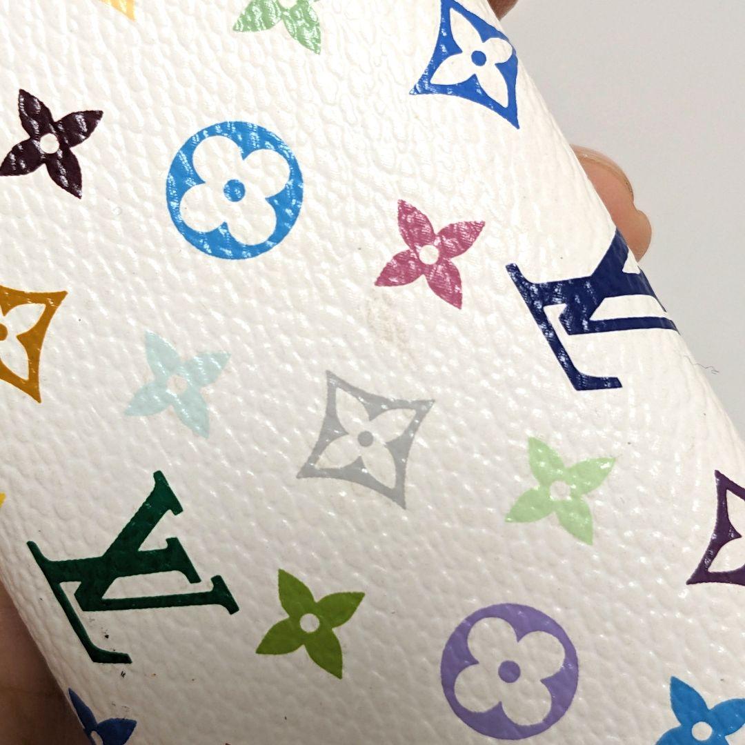 ルイヴィトン モノグラム マルチカラー キーケース 4連 ホワイト 中古