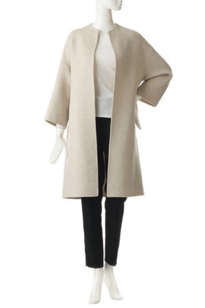 【MADISON BLUE】 ボトルネックビーバーコート/ベージュ