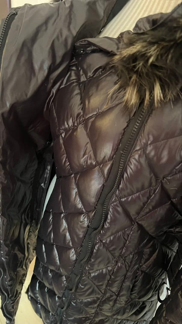 【美品】タトラス ロングダウン ジャケット ブラック L TATRAS ベルト付