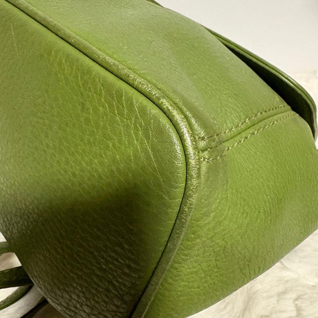 【美品】希少色✨COACH コーチ　リュック　バックパック4925 グリーン