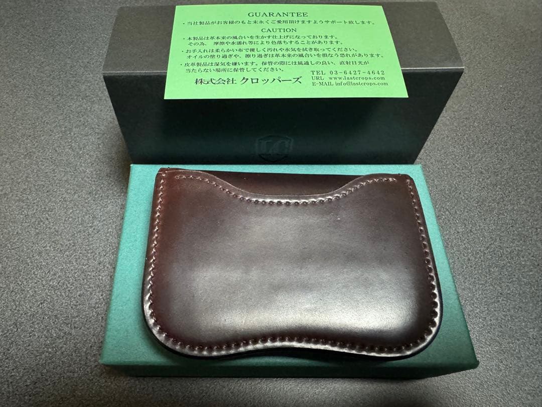 ラストクロップス LAST CROPS タング　コードバン　バーガンディー