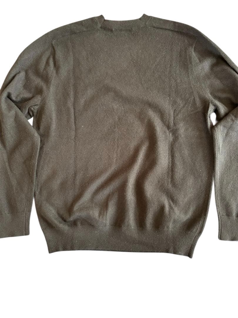 【タグ付未使用】ユニクロ +J カシミヤ　クルーネックセーター 黒 Lサイズ