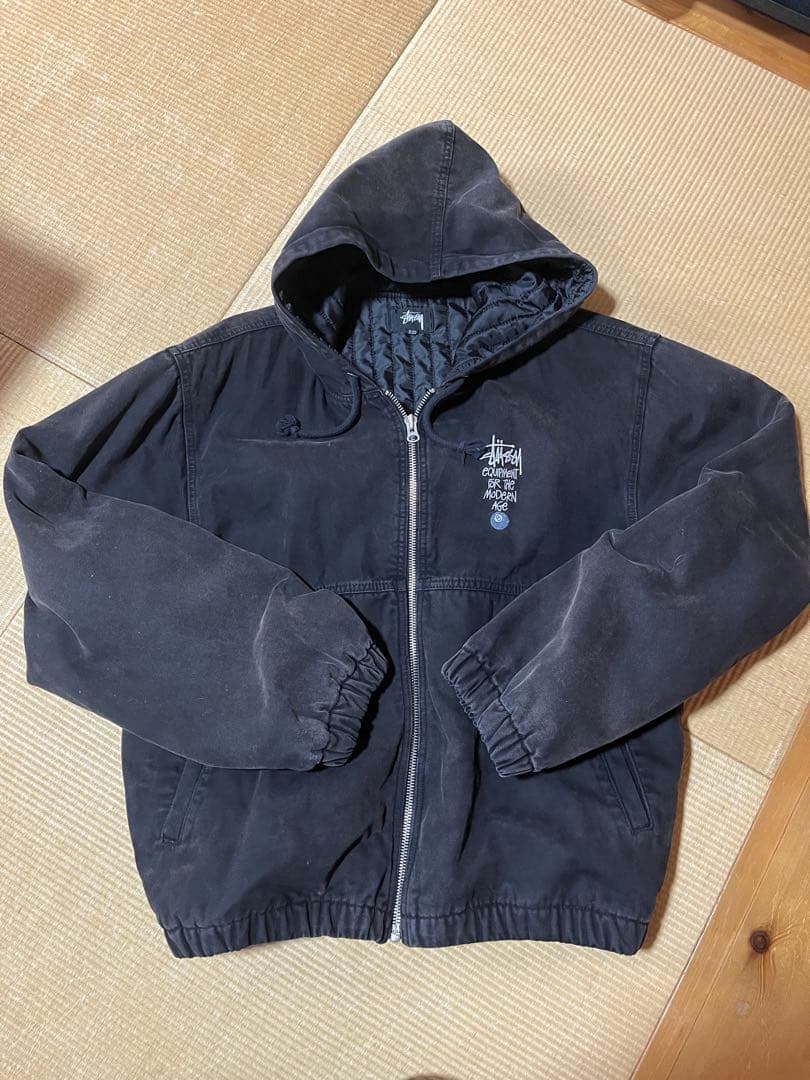 Stüssy canvas work jacket ブラック