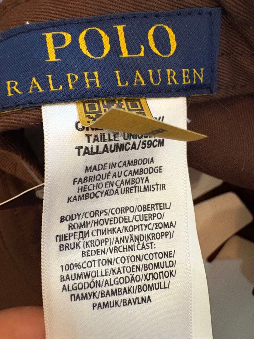 本日発送可⭐️新品未使用 POLO RALPH LAUREN 希少ブラウンキャップ