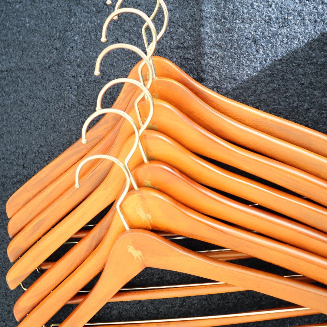 ポロラルフローレン 木製ハンガー　7本セット