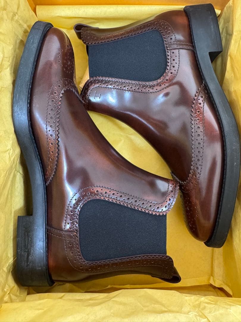 ち*ち様 新品！tod's トッズ　ショートブーツ　38 サイドゴアブーツ