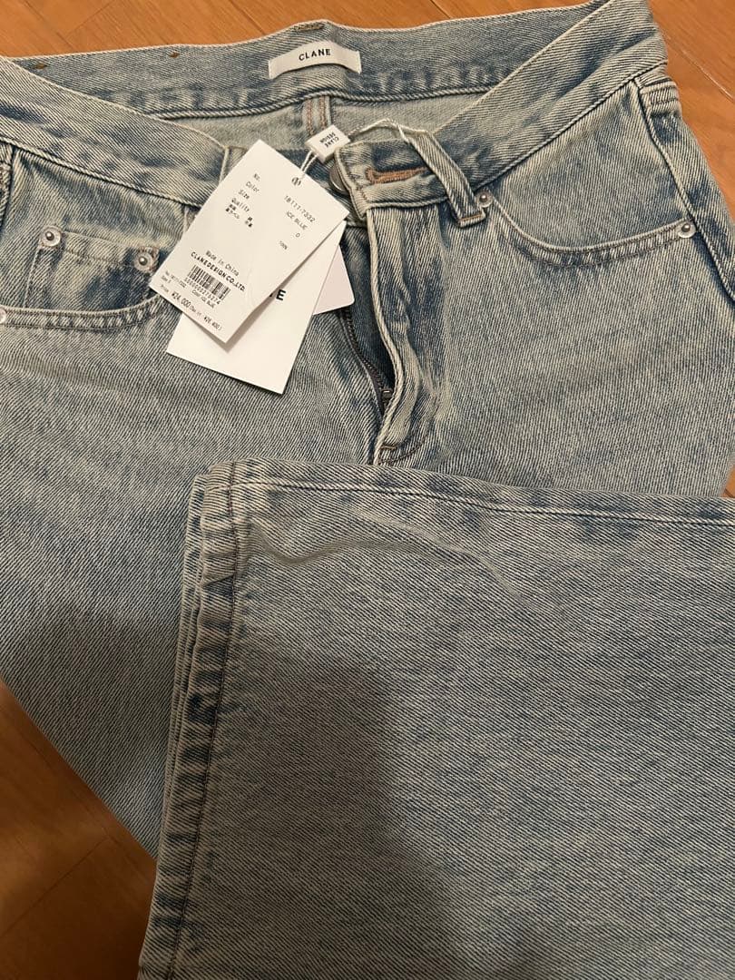 パンツ CLANE LOW WAIST SLIM DENIM PANTS 0size