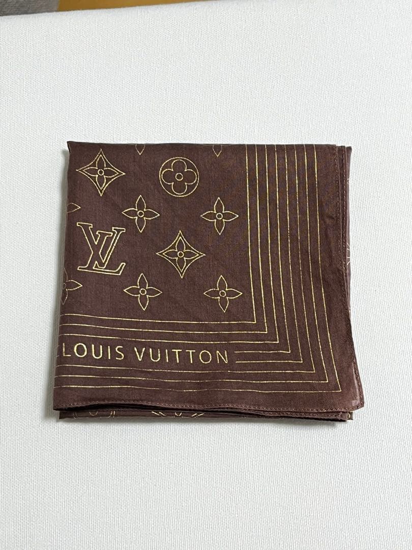 LOUIS VUITTON モノグラム ハンカチ コットン