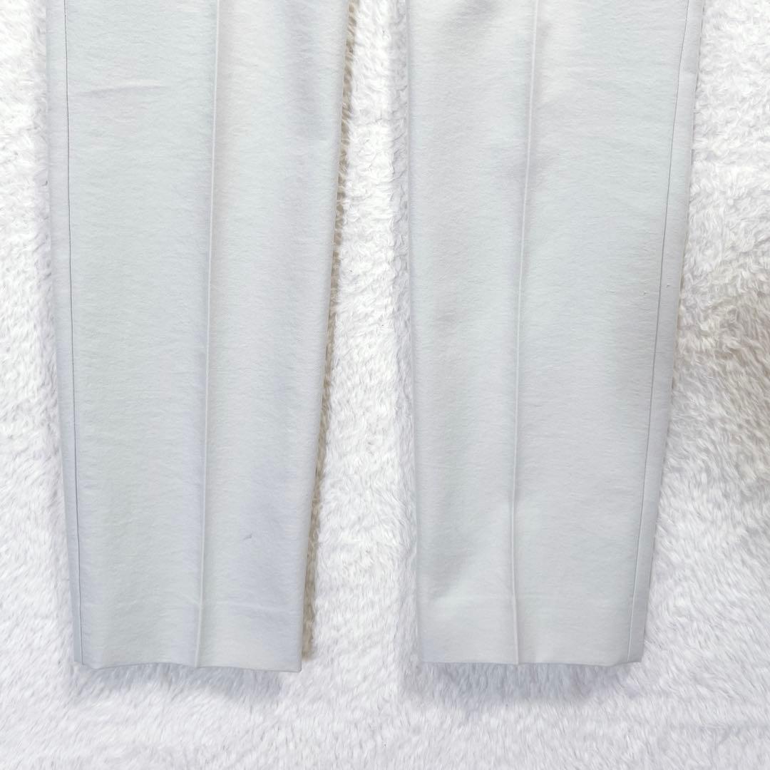 23SS✨セオリー パンツスーツ ストレッチノーカラージャケット ライトグレーS