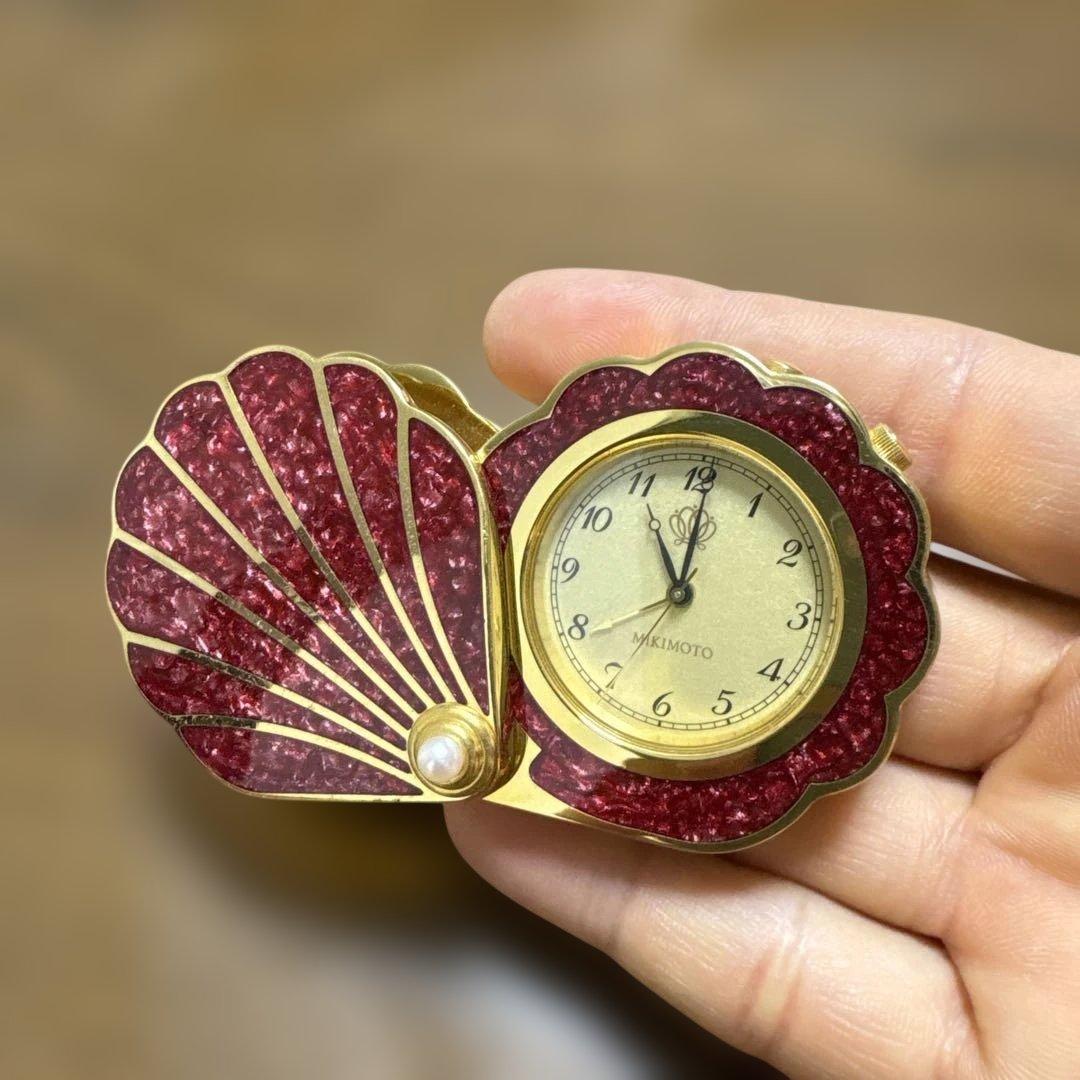 MIKIMOTO 貝殻型懐中時計