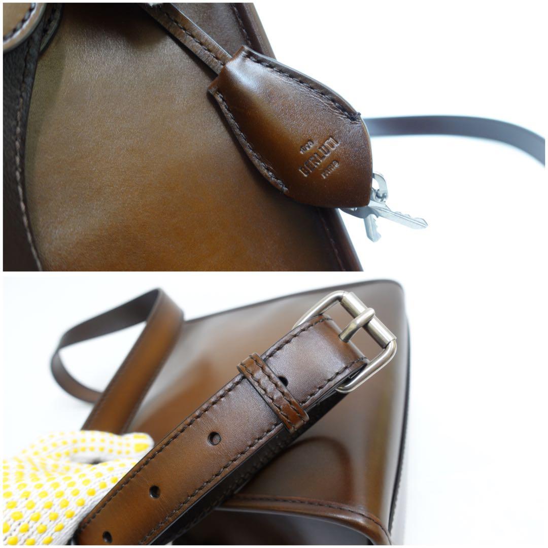 【未使用品】ベルルッティ　ショルダーバッグ　エミーオ　ホーボー　メッセンジャー