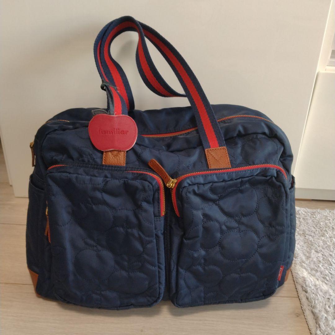 familiarファミリア マザーズバッグ　ボストンバッグ