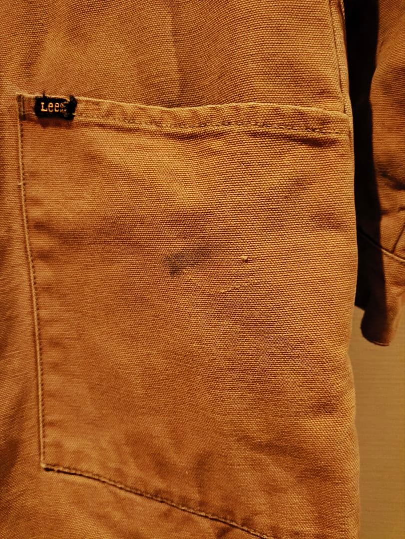 【週末限定セール】Lee　キルティング　オールインワン　ビンテージ　ダック生地