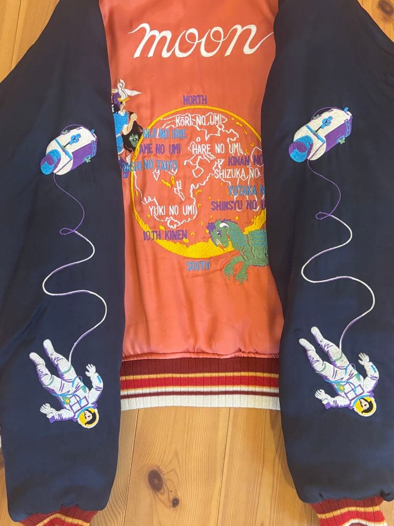 限定 日本製 PHERROW’S フェローズ 10周年 月&地球 スカジャン M