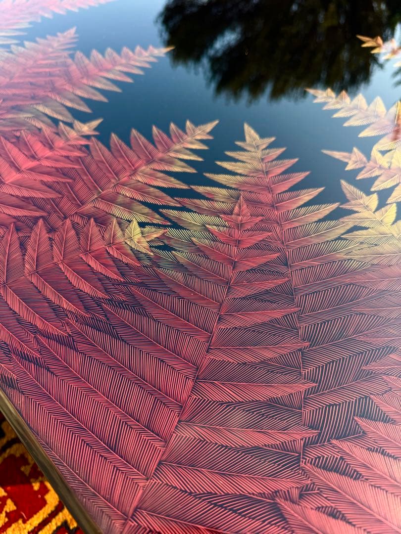 輪島塗 蒔絵 座敷机 漆芸 伝統工芸 シダ文様