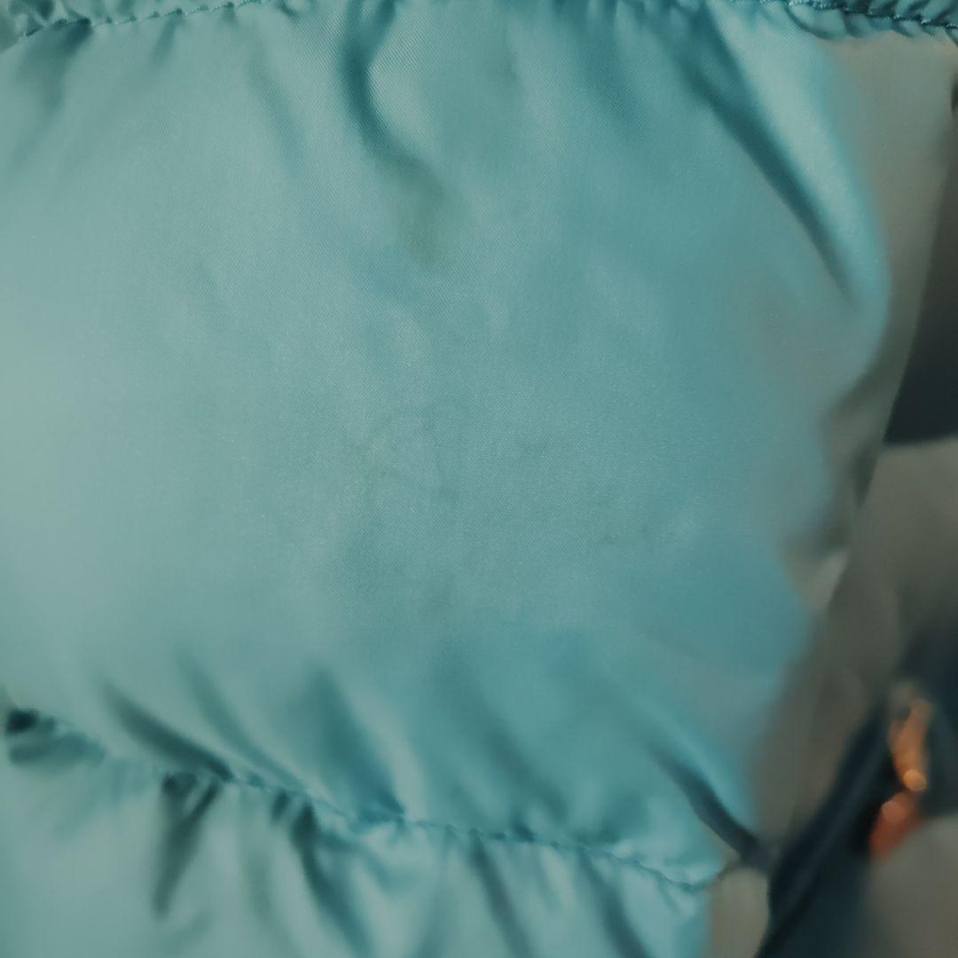 モンクレール青 フード付きダウンジャケット [中古品]