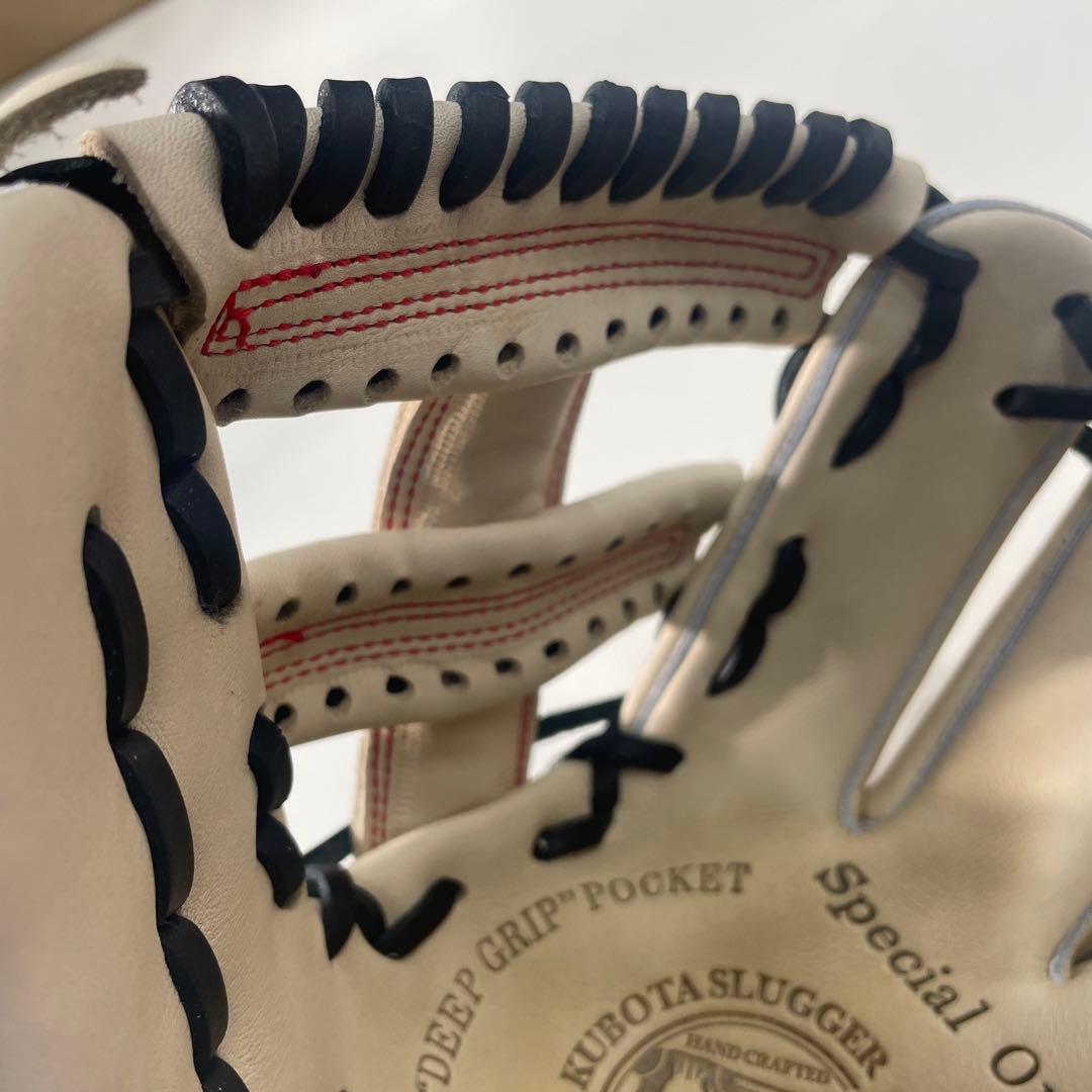 希少 久保田スラッガー 限定ジュニア軟式グローブ クリーム色 J6X型