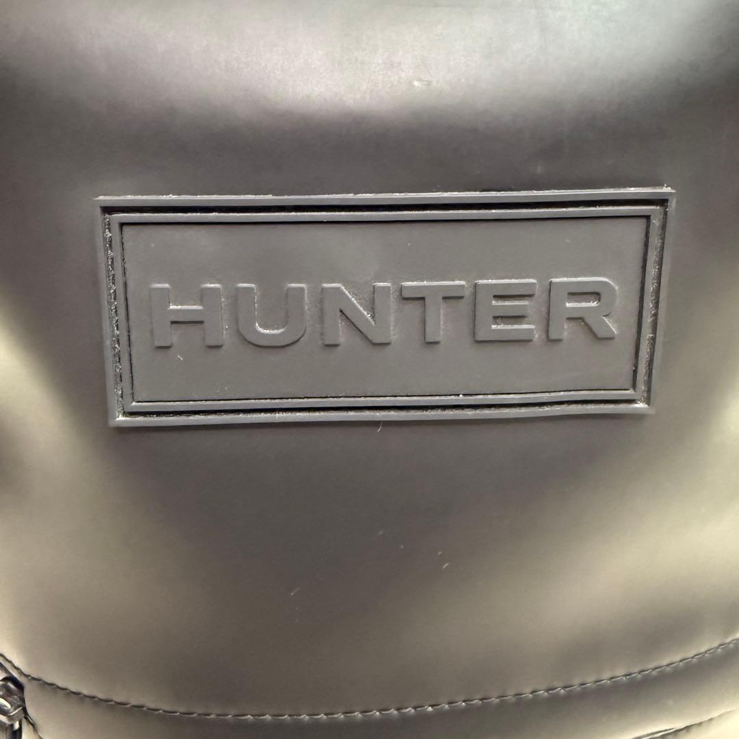 HUNTER 防水　トップクリップ　ラバー　レザー バックパック　リュック
