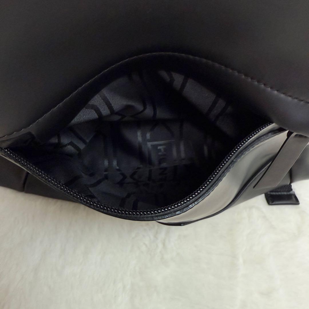 HUNTER 防水　トップクリップ　ラバー　レザー バックパック　リュック