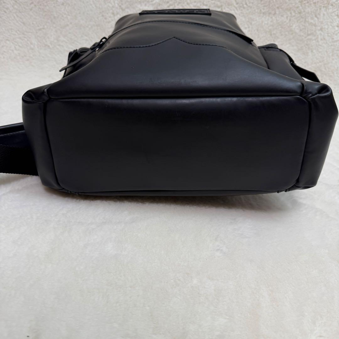 HUNTER 防水　トップクリップ　ラバー　レザー バックパック　リュック