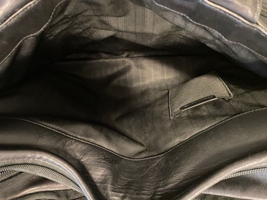 レザー ビジネスバッグ ブラック