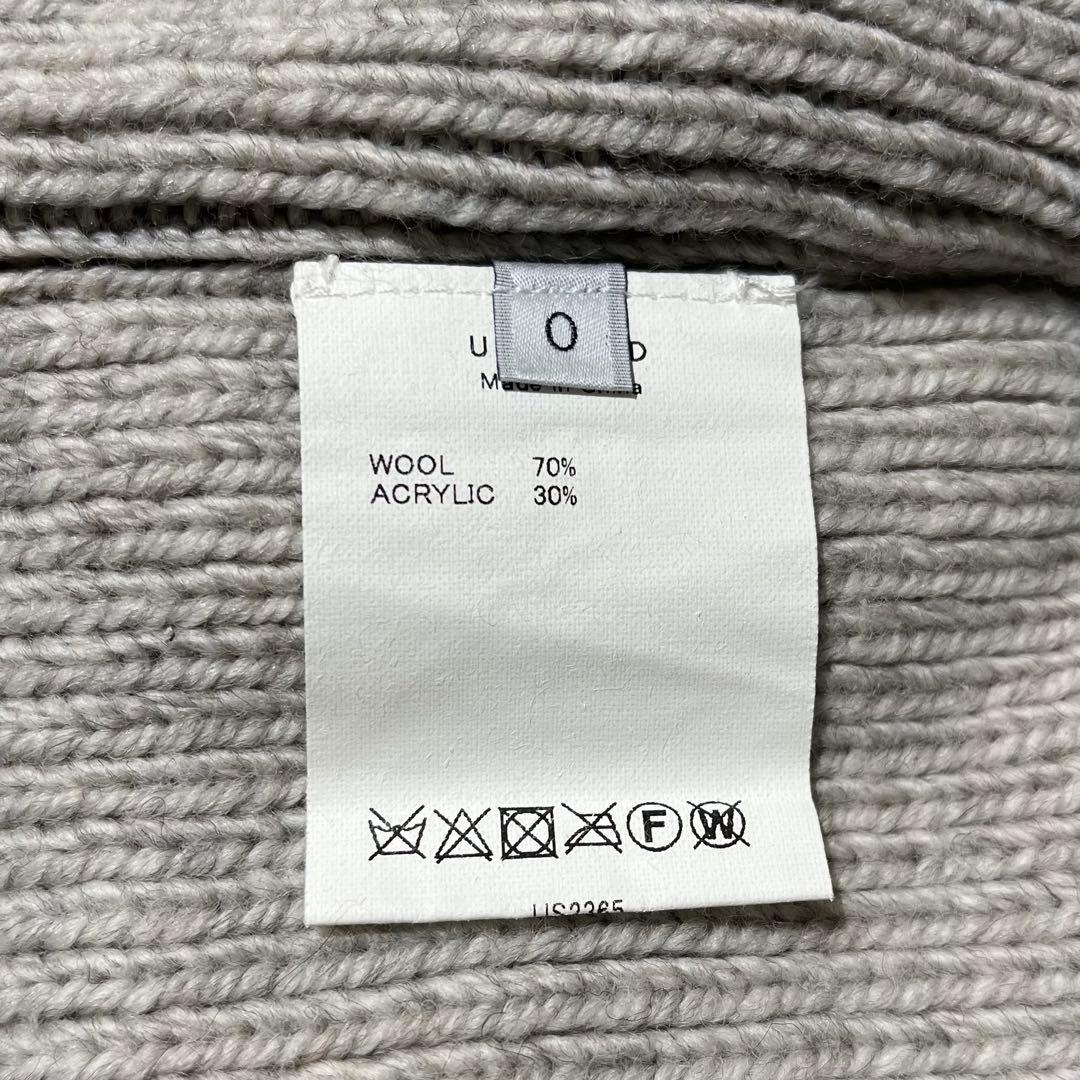 美品 UNUSED アンユーズド2023aw ハーフジップニット