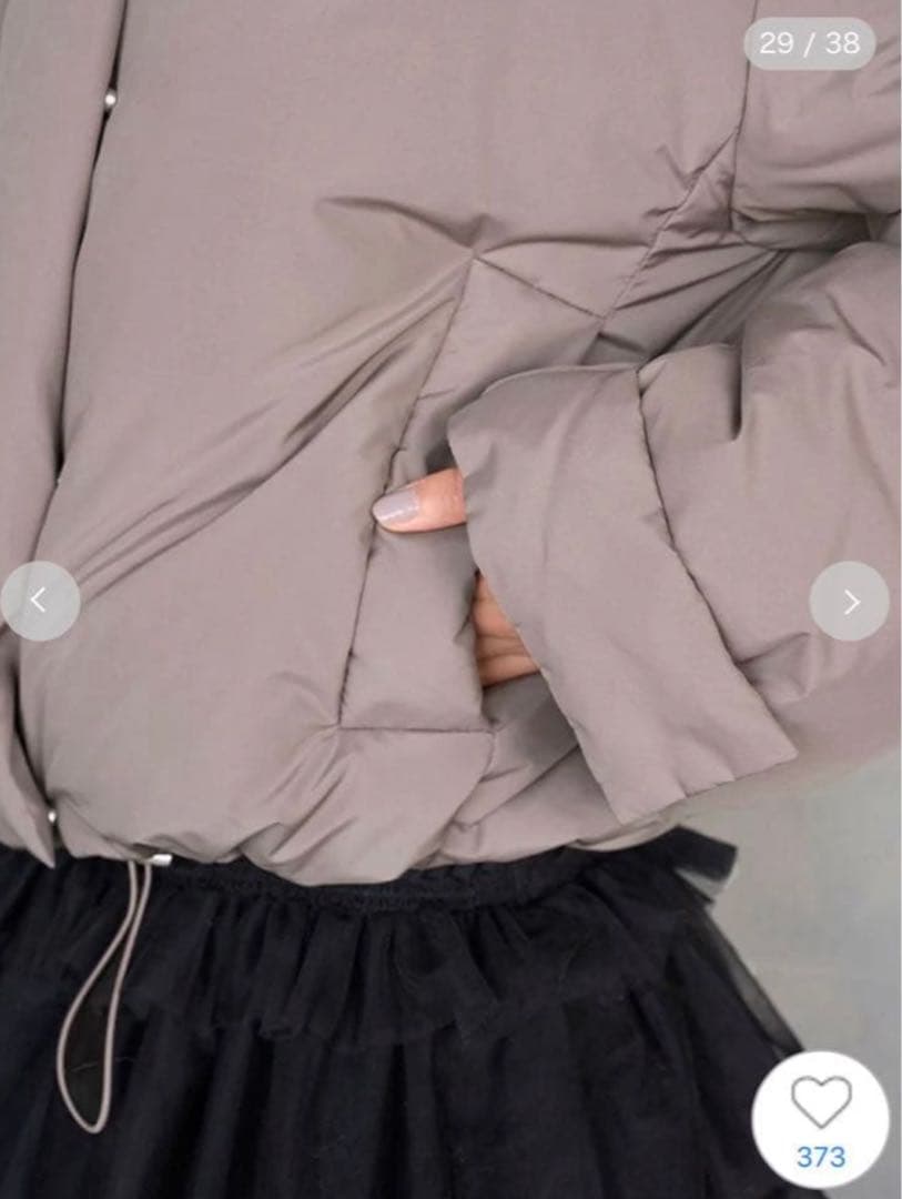 SNIDEL ♡西川フードファーショートダウン GRY