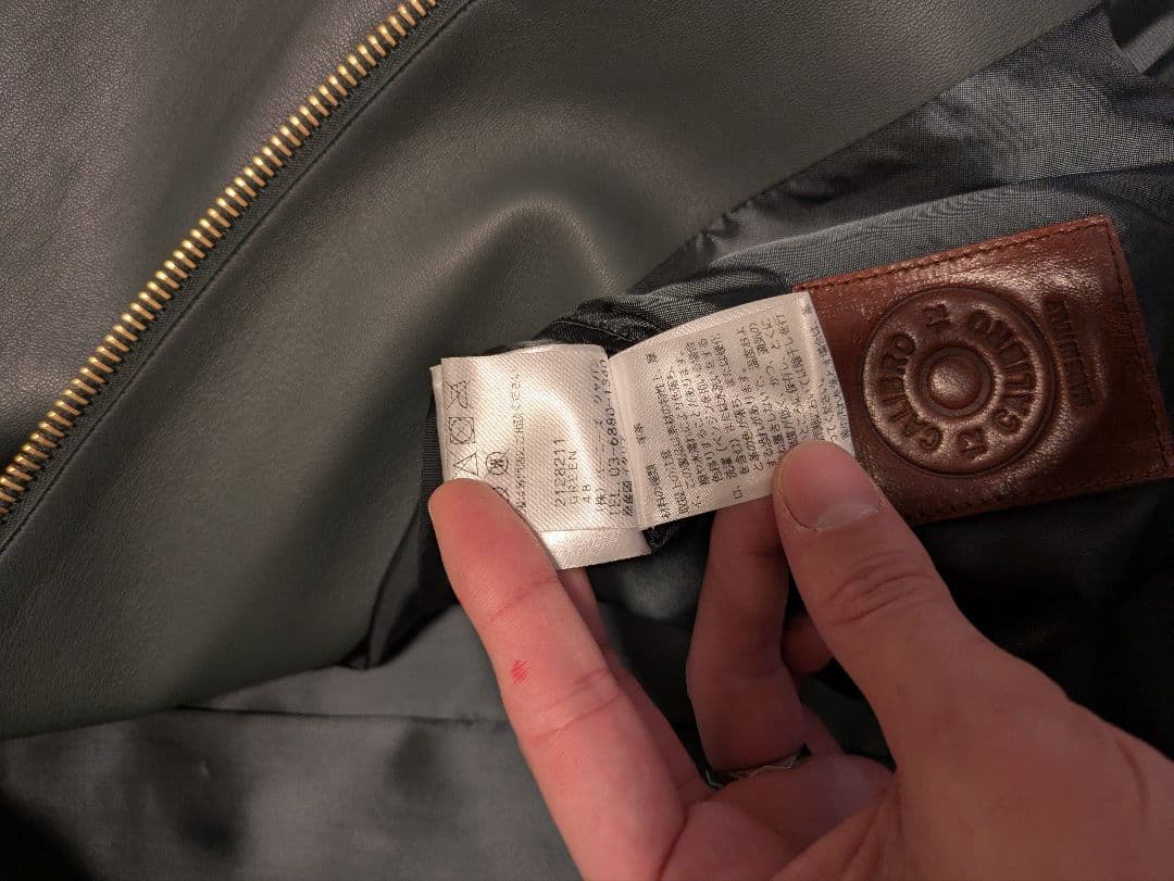 calibro 12/カリブロ　max シングルライダースジャケット48