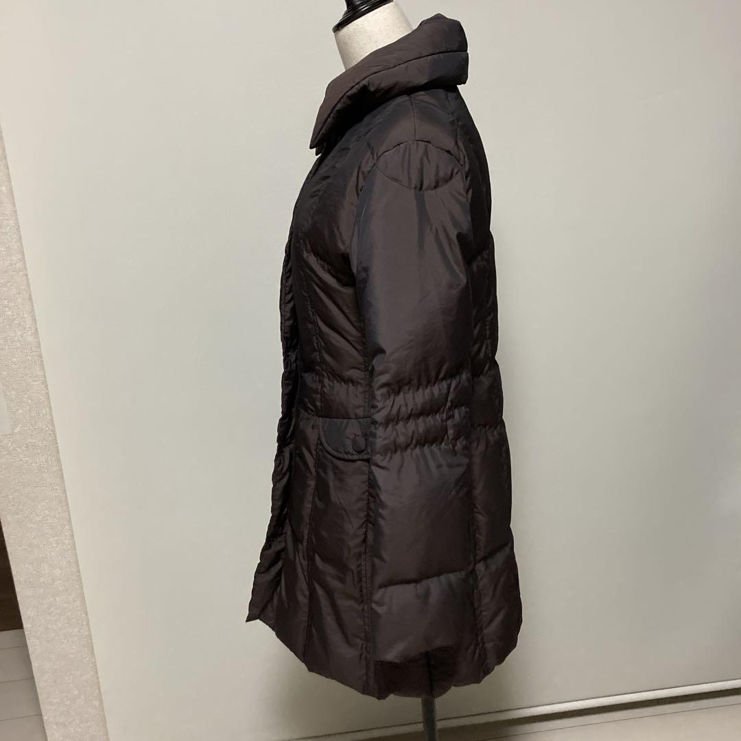 【希少美品】マックスアンドコー　ブラウン　ロングダウンコート　ダブルジップアップ
