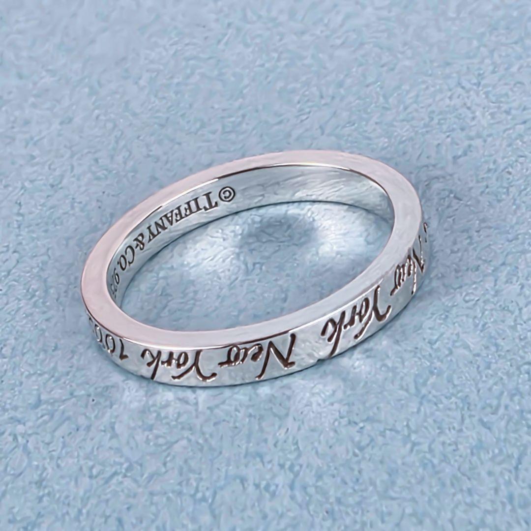 極美品 ティファニー TIFFANY&Co. ノーツ ナロー リング 指輪
