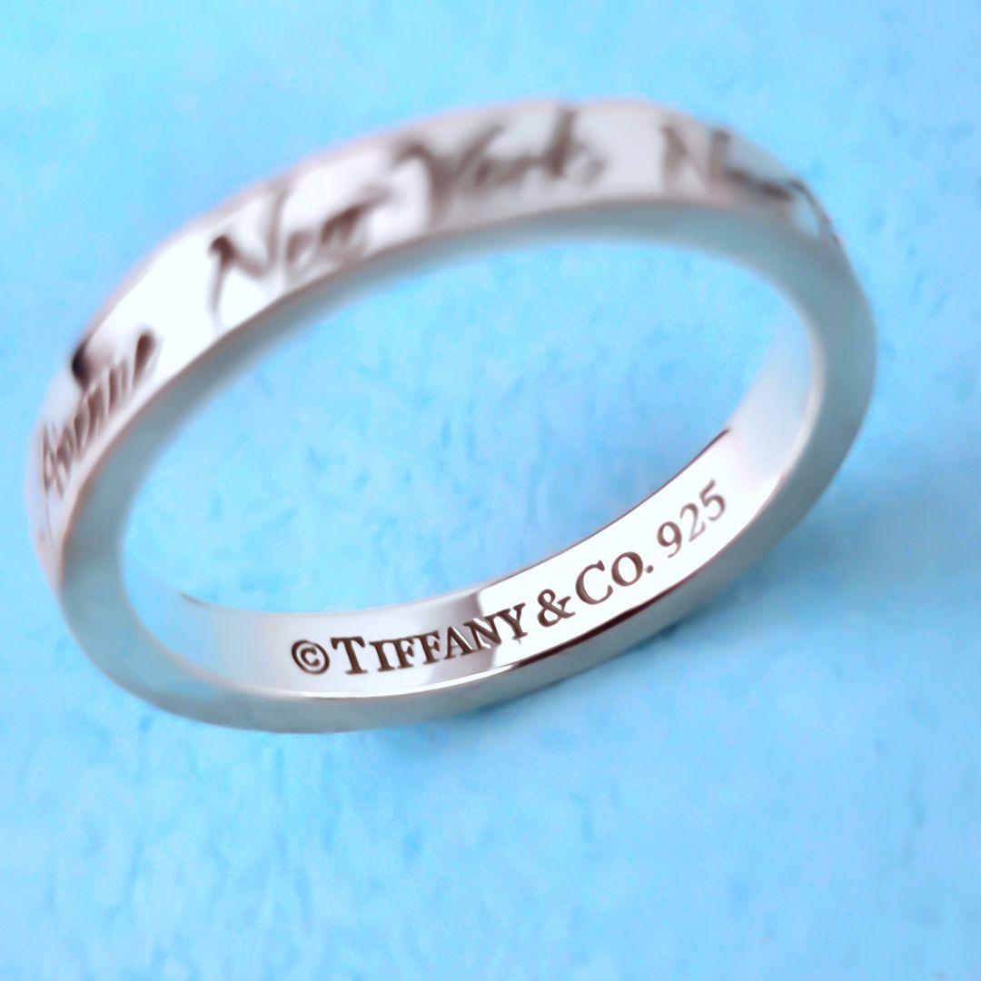 極美品 ティファニー TIFFANY&Co. ノーツ ナロー リング 指輪
