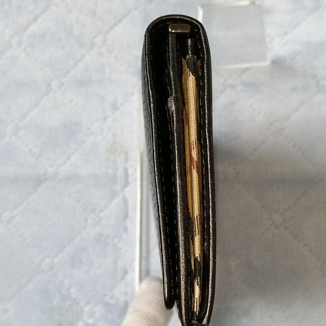 Burberry バーバリー　黒 レザー 長財布　メンズ　極美品です！