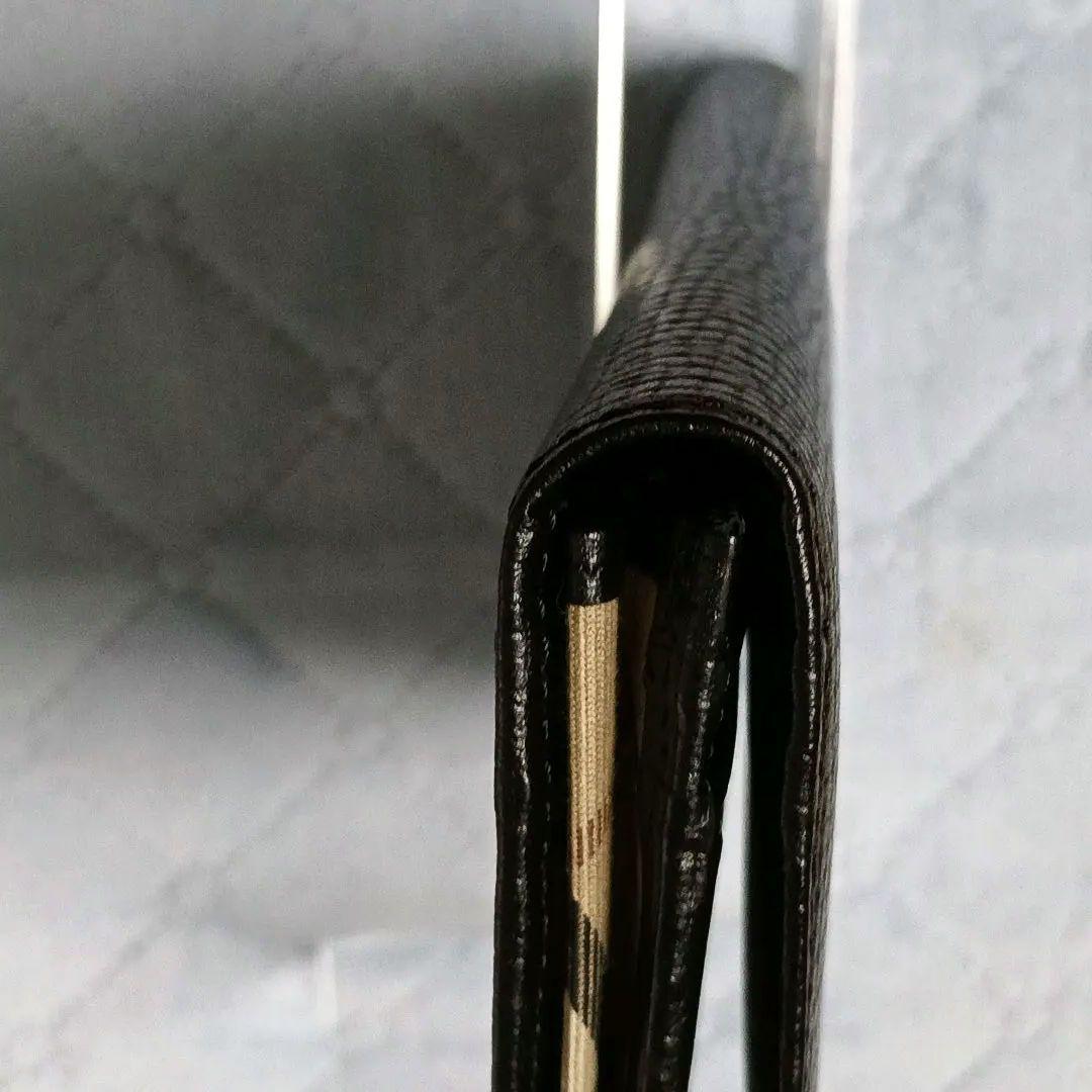 Burberry バーバリー　黒 レザー 長財布　メンズ　極美品です！