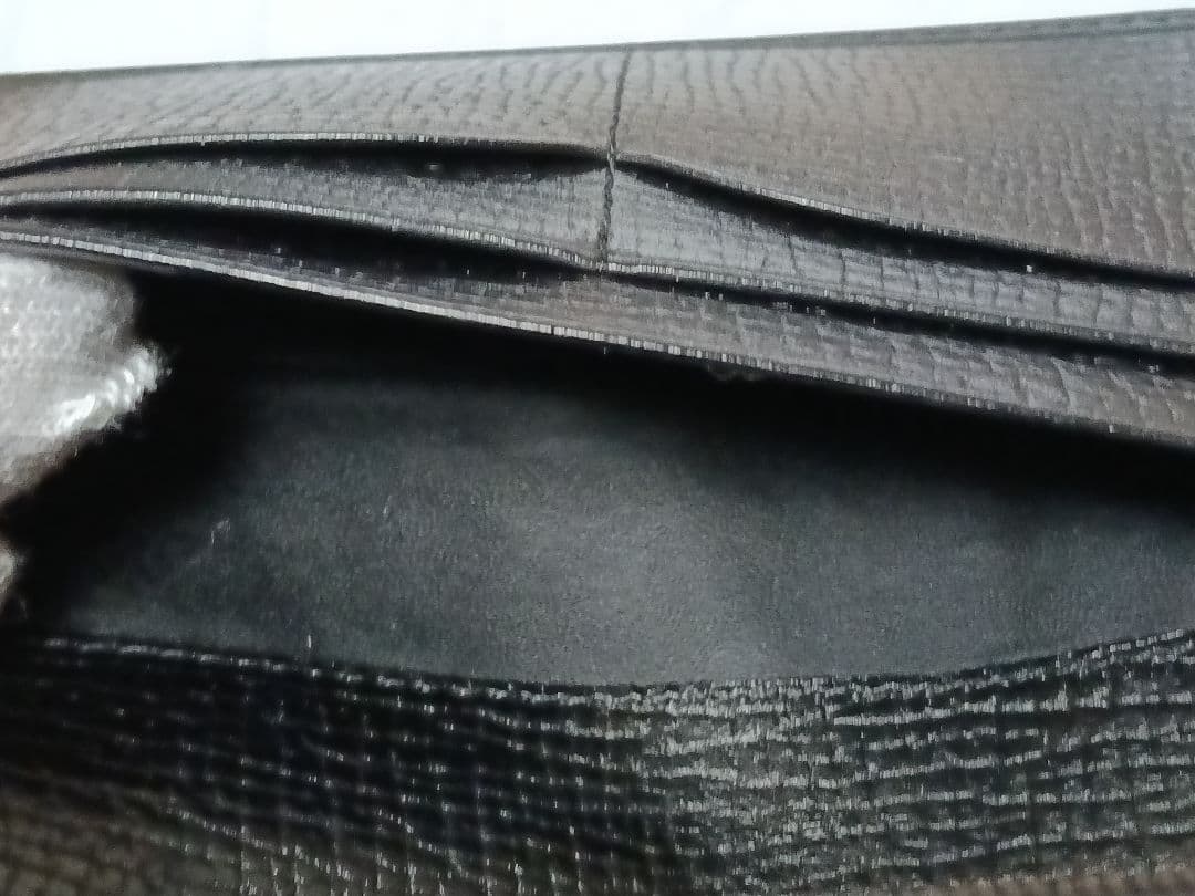 Burberry バーバリー　黒 レザー 長財布　メンズ　極美品です！
