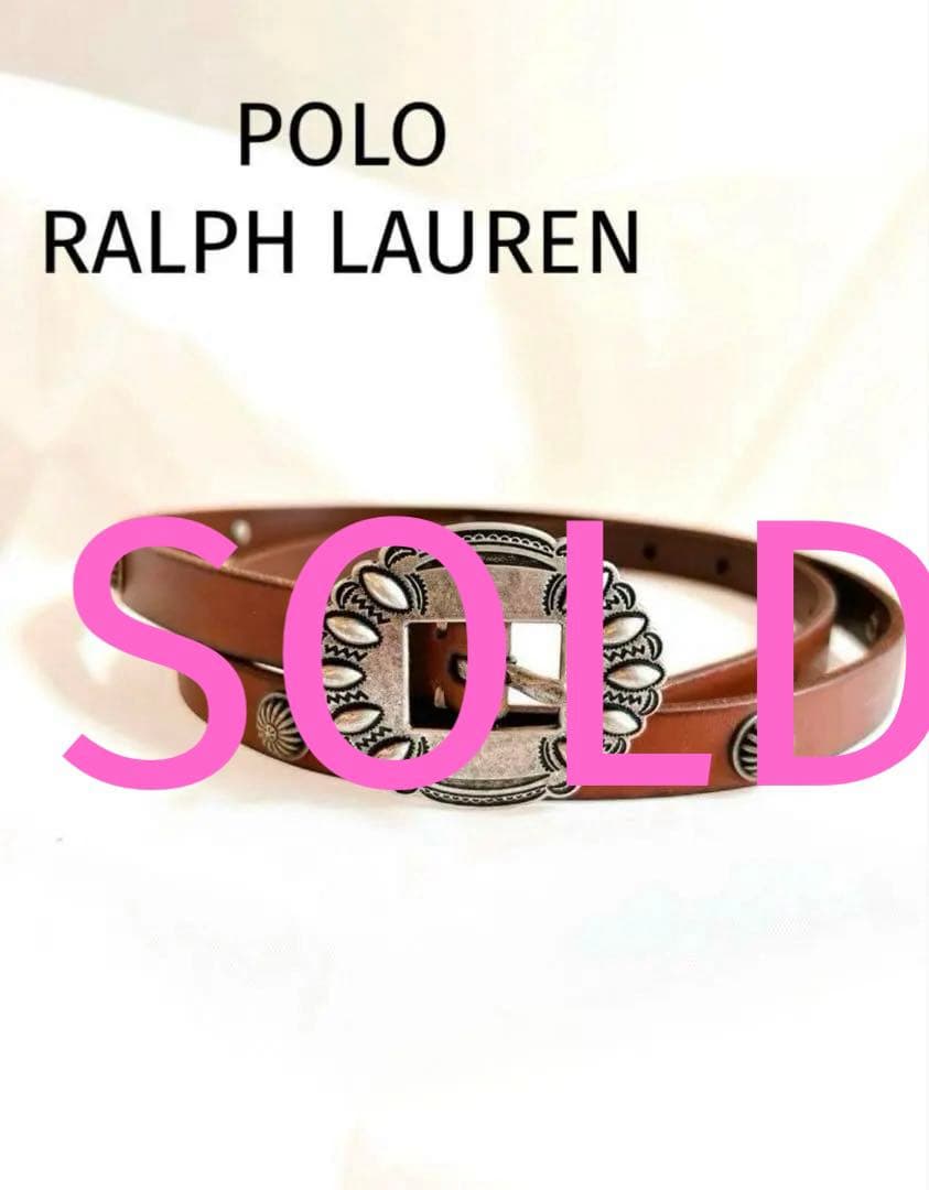 ★美品★ POLO RALPH LAUREN 人気のコンチョベルト　レディースM