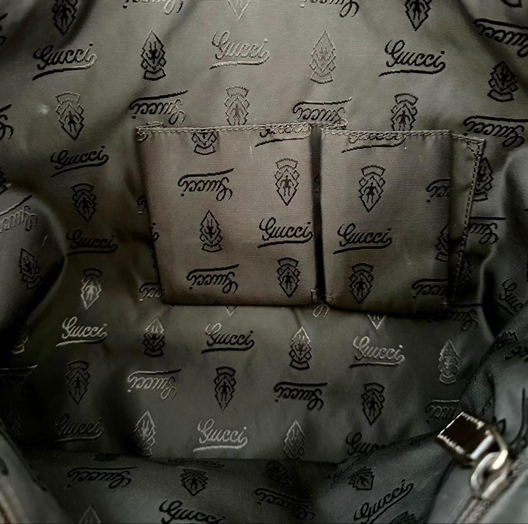 グッチシマ　メンズ　斜めかけバッグ　ダークブラウン