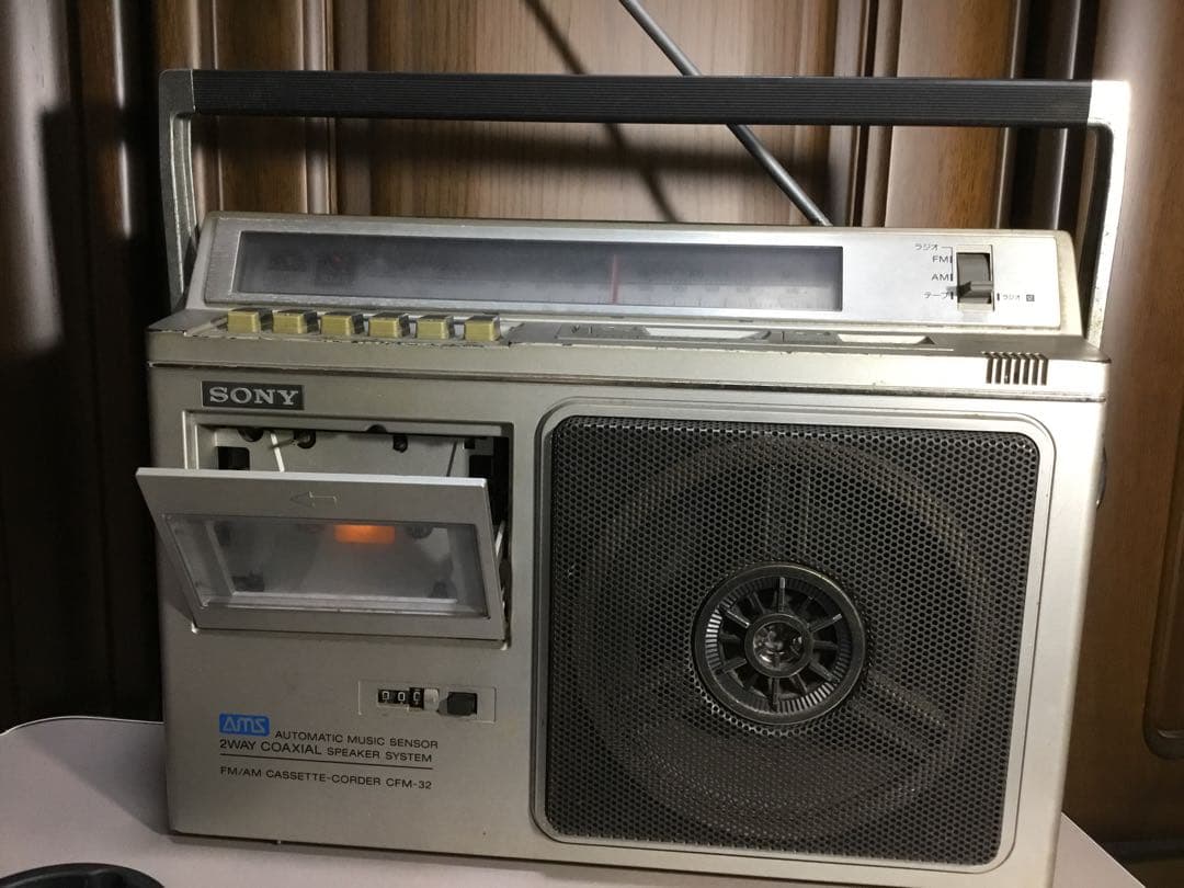 SONY CFM-32 FM/AM カセットレコーダー　昭和レトロ