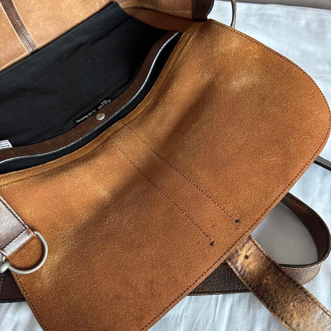 PORTER GROUND 70周年記念 オールレザー メッセンジャーバッグ