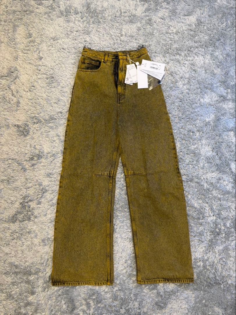 SALE‼️ MM6 マルジェラ PANTS デニム　バレルレッグ　ジーンズ　加工